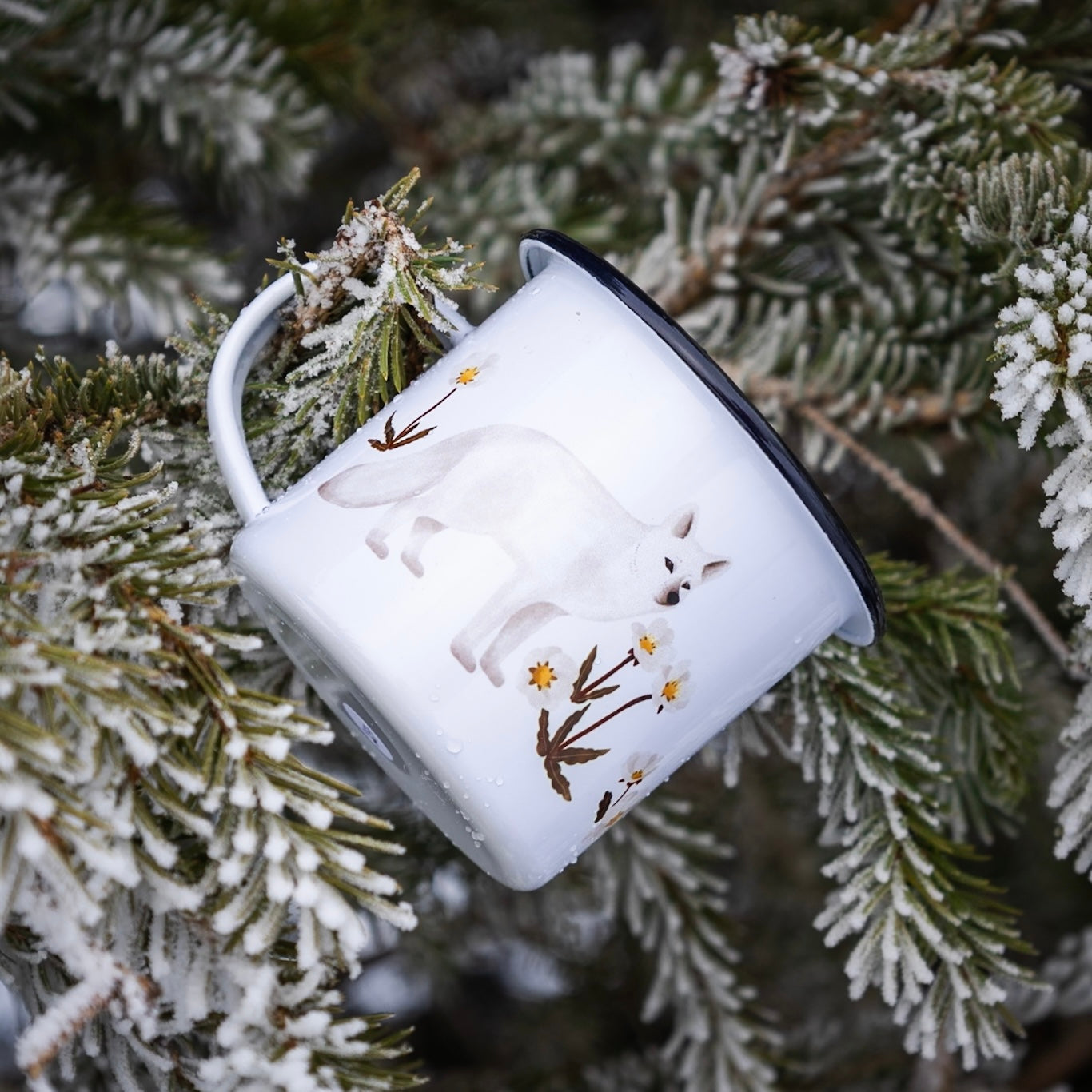 Emaljmugg Lappland Fjällräv