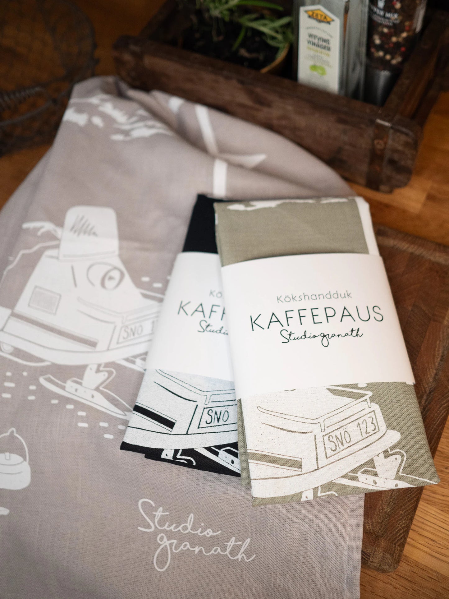 Kökshandduk Kaffepaus
