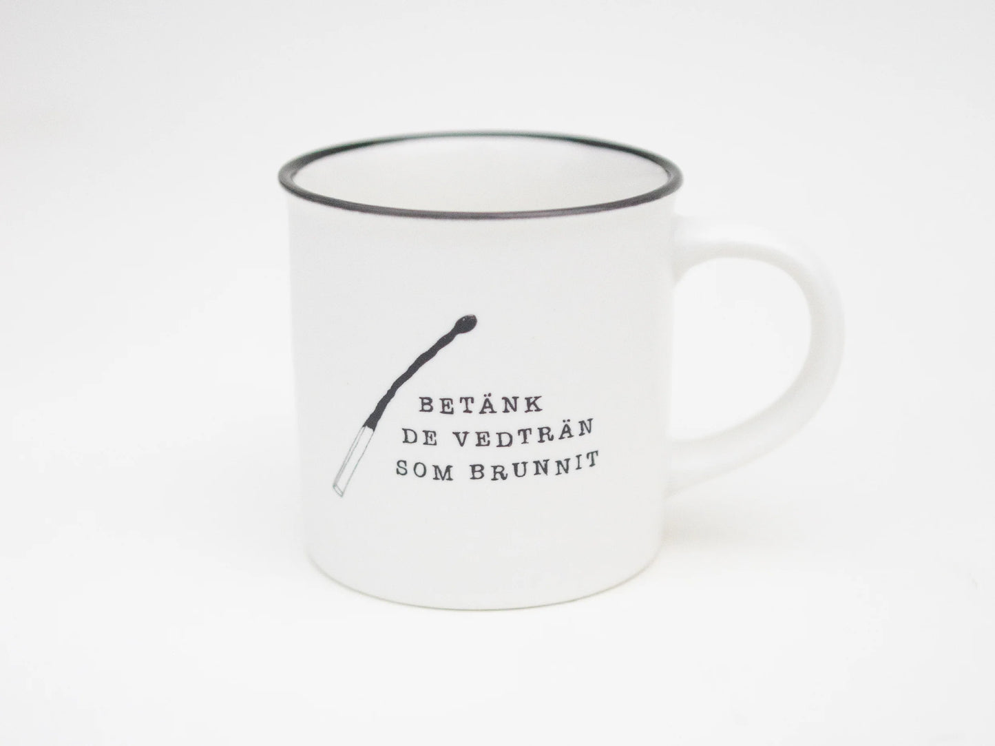 Lemmelkaffe kaffekopp Betänk de vedträn som brunnit