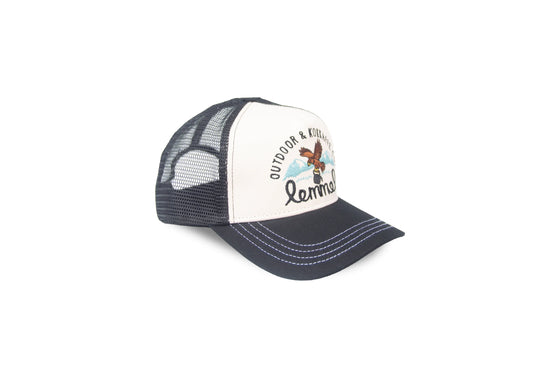 Lemmelkaffe keps "KEEP ON TRUCKIN MAMA" vit/svart