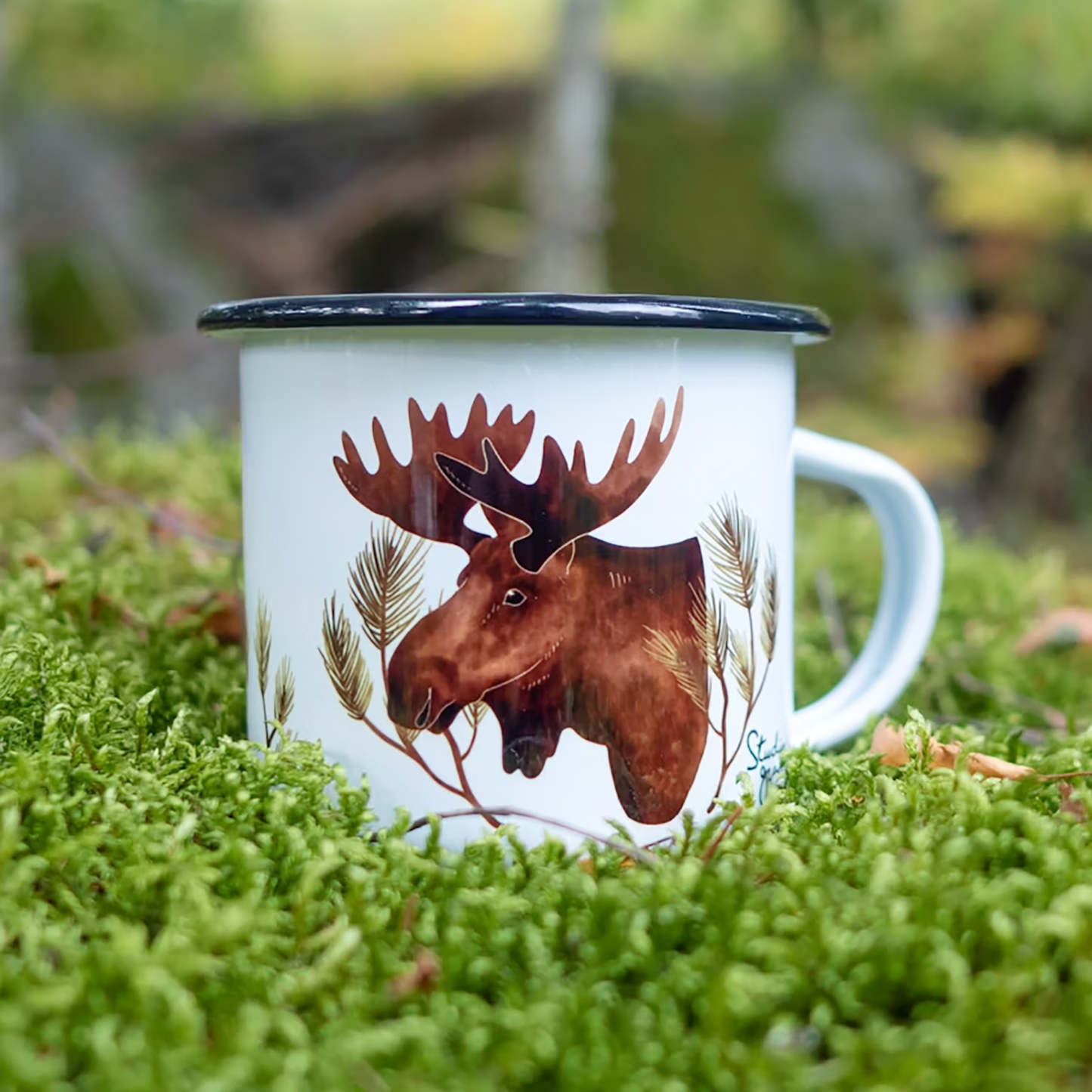 Emaljmugg Älg