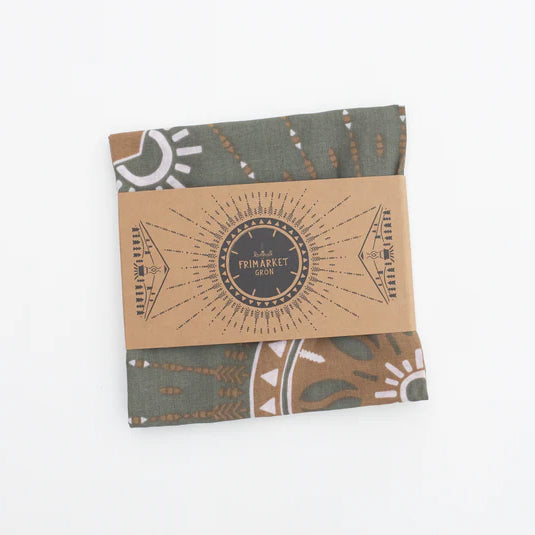 Lemmelkaffe scarf Frimärket grön