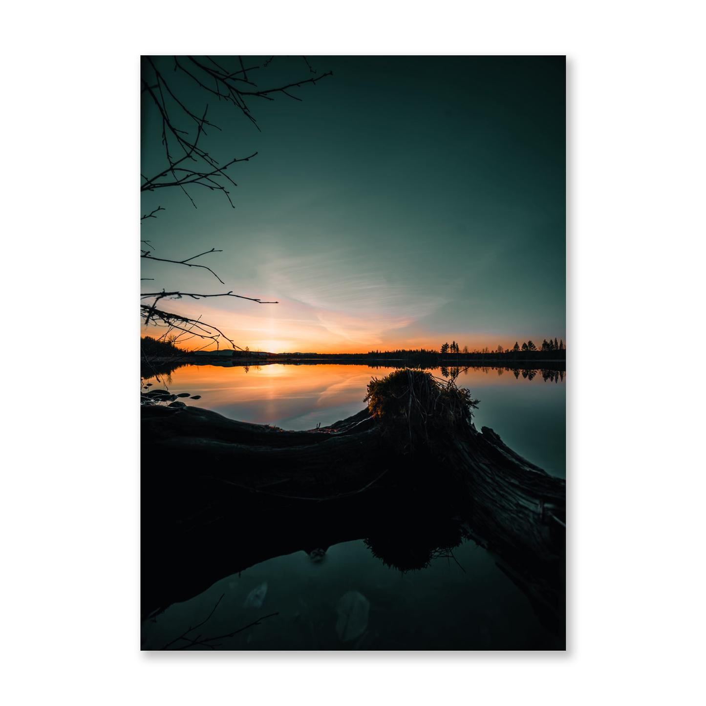 Poster Solnedgång Jämtland