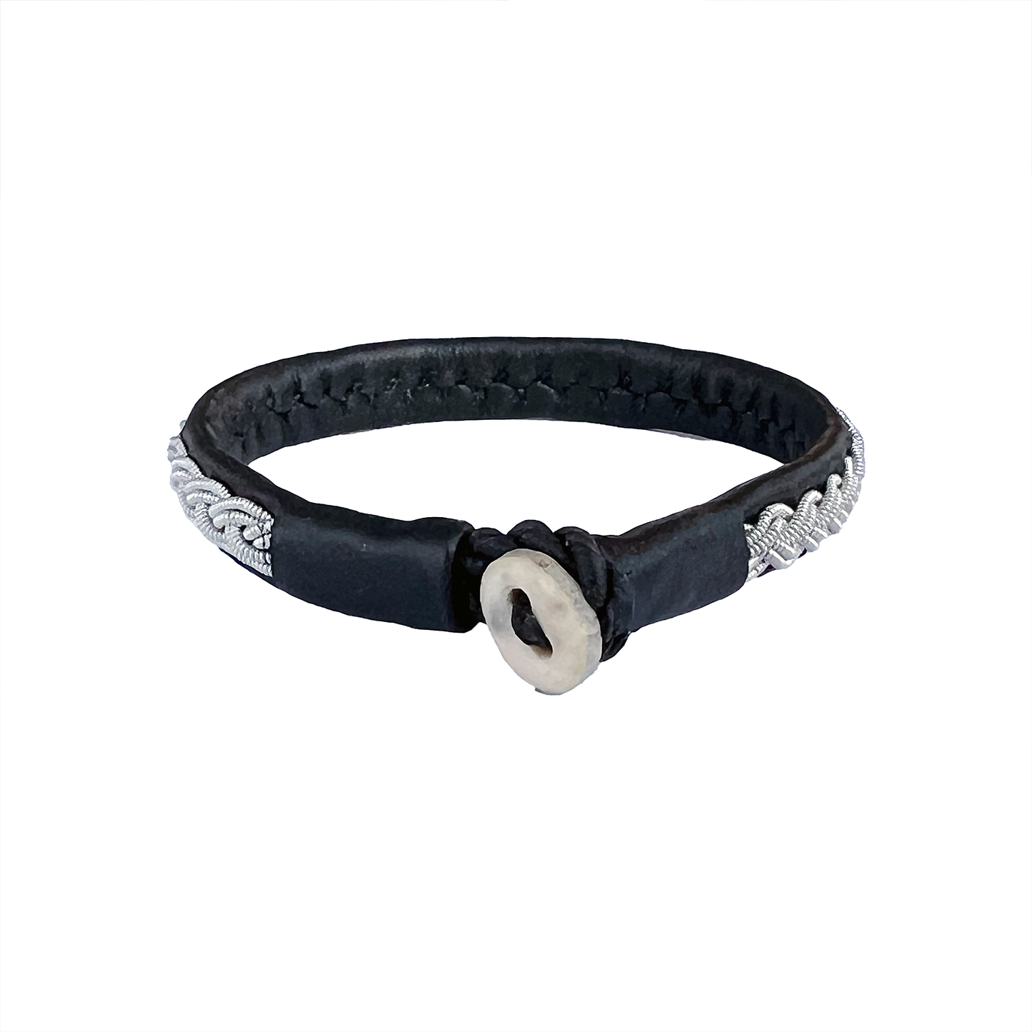 Tennarmband klassisk smal svart
