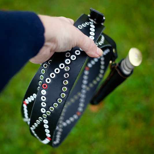 Bälte Laxforsen stor svart 4,4cm