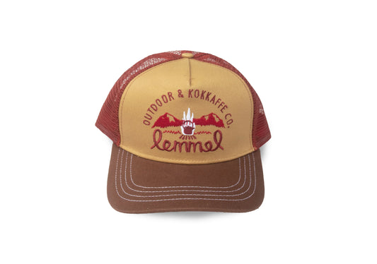 Lemmelkaffe keps "KEEP ON TRUCKIN MAMA" ljusbrun/BURGUNDY