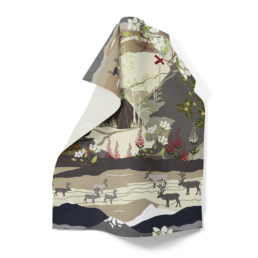 Kökshandduk Fjällvandring Beige