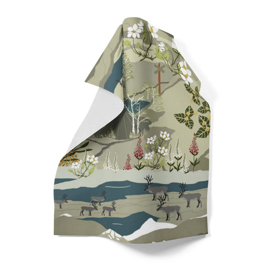 Kökshandduk Fjällvandring Turkos