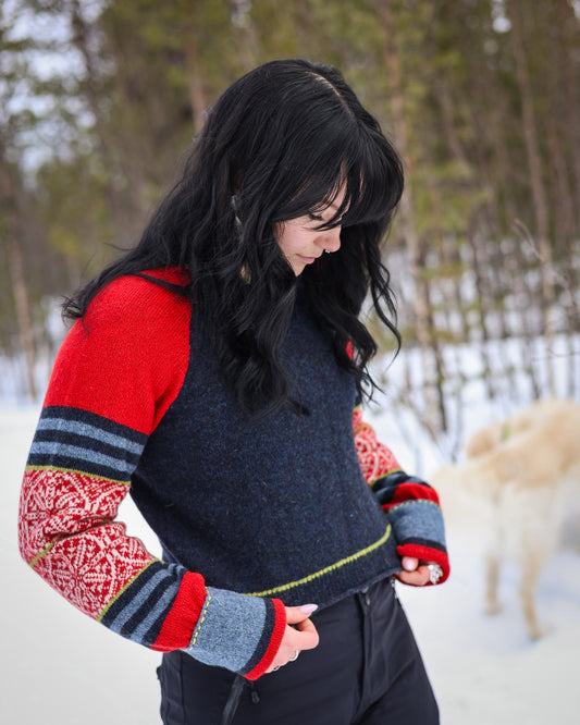 Elmina Fors Stickad jumper Livets frö S/M