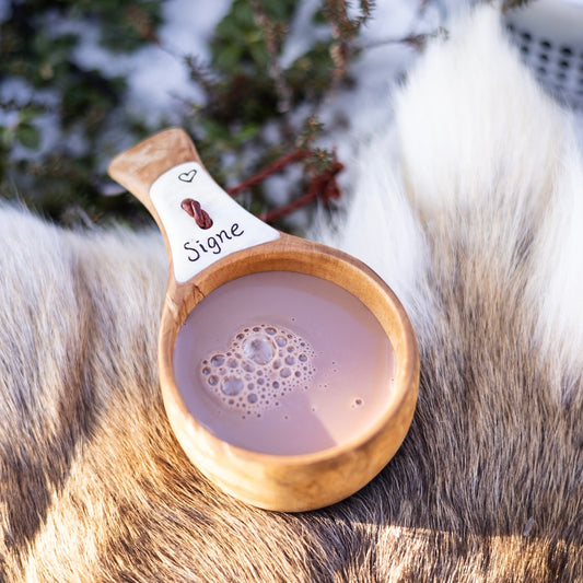 Träkåsa med renhorn (med eller utan gravyr)