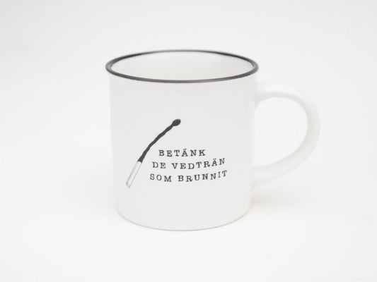 Lemmelkaffe kaffekopp Betänk de vedträn som brunnit