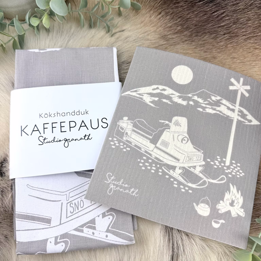 Disktrasa Kaffepaus stiliserad