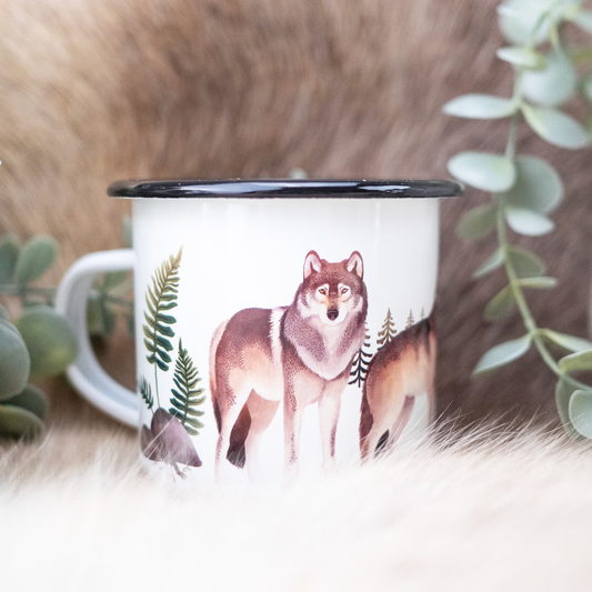 Emaljmugg Vargar