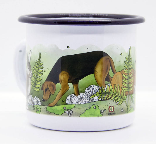 Eplaros emaljmugg Schillerstövare