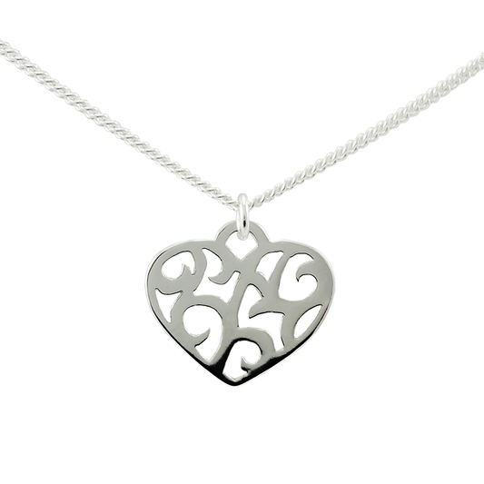 Camilla Mustikka Taggig halsband hjärta