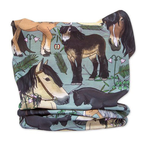 Eplaros multiscarf Hästar Skogshästen