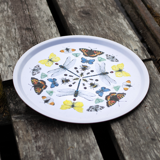 Bricka Svenska insekter ø 38cm