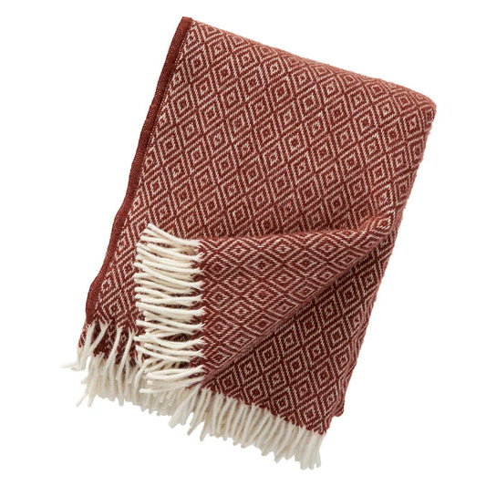 Ullpläd Stella roströd