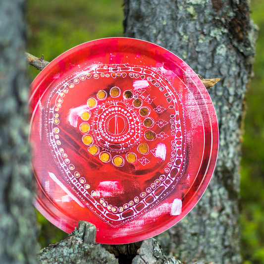 Erica Huuva bricka Risku röd 38 cm