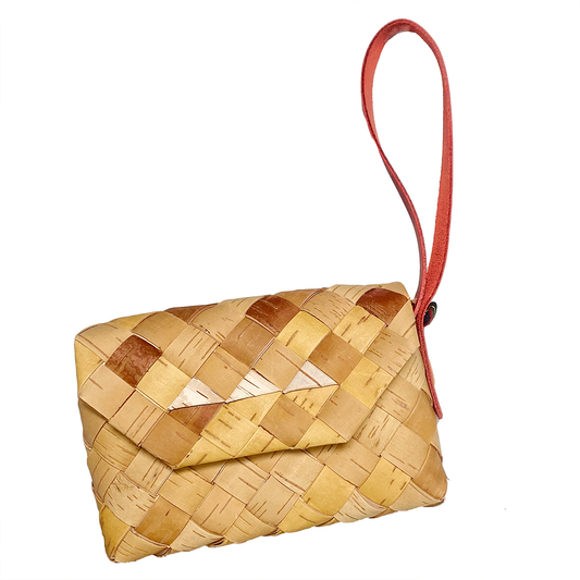 Näverväska kuvertmodell med handrem