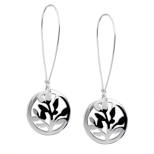 Camilla Mustikka Blåbär långa krokörhängen