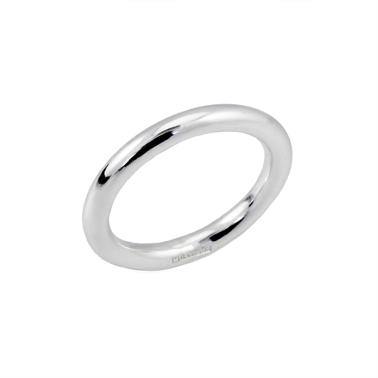 Camilla Mustikka Silverring slät 2 mm