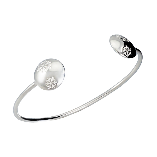 Camilla Mustikka Snöflinga stelt öppet armband